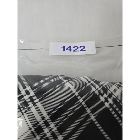 Hot Topic Skirt Womens Medium Black White Plaid Zip Front Pockets Stretch Punk - Picture 8 of 8